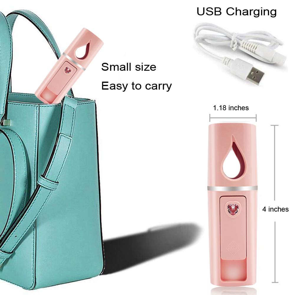 Portable Nano Facial Steamer with Mirror. 2 Pack