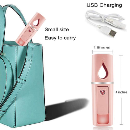 Portable Nano Facial Steamer with Mirror. 2 Pack