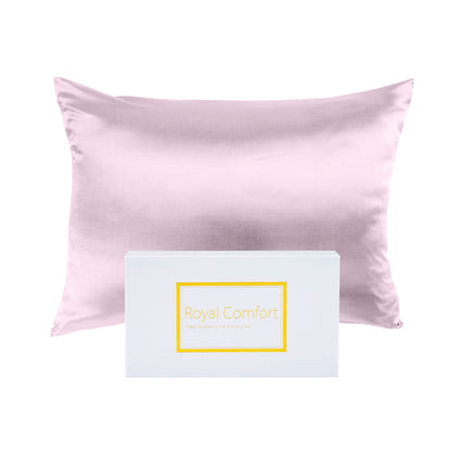Royal Comfort pure mulberry silk pillowcase in Lilac