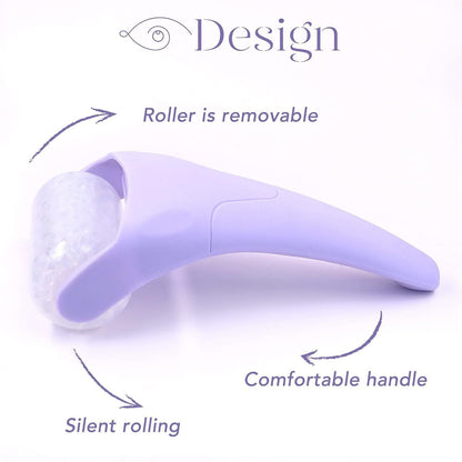 Face Ice Roller and Gua Sha Set with Gel Cooling Head
