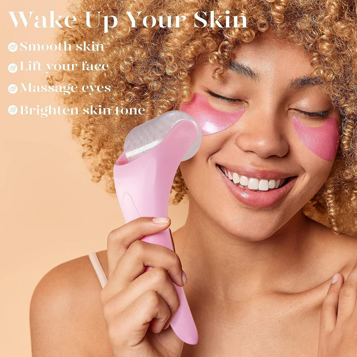 Face Ice Roller and Gua Sha Set with Gel Cooling Head