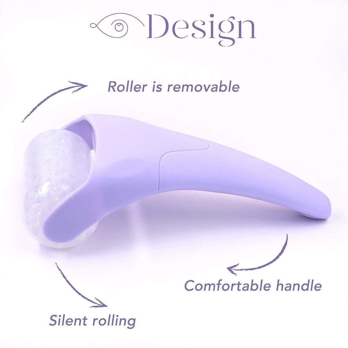 Face Ice Roller and Gua Sha Set with Gel Cooling Head