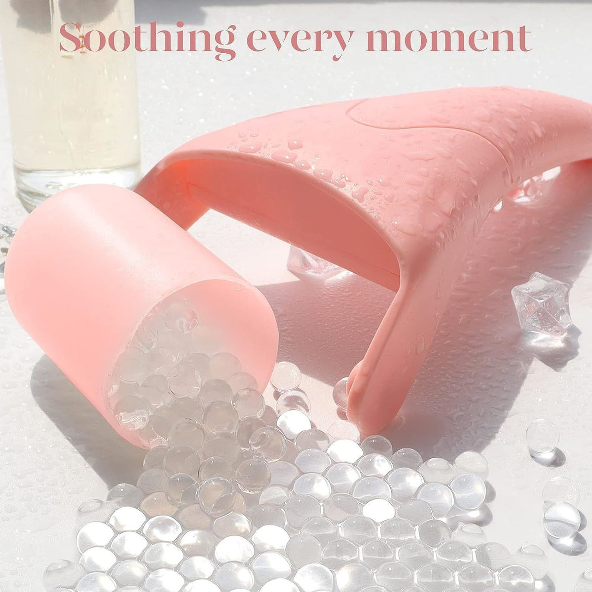 Face Ice Roller and Gua Sha Set with Gel Cooling Head