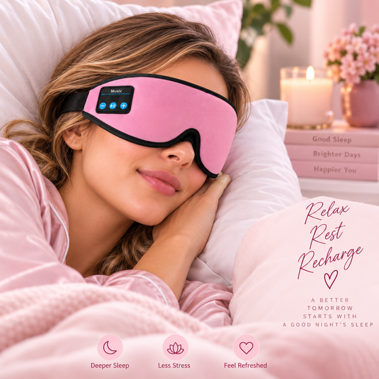 1 3D wireless sleep mask with 5.2BT headphones