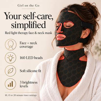Red Light Therapy Face and Neck Mask